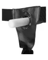 OUCH STRAP ON HUECO CURVO TEXTURIZADO 8 20 CM NEGRO