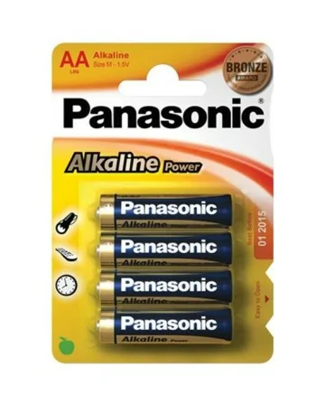 PILAS X4 ALKALINA PANASONIC AA LR06