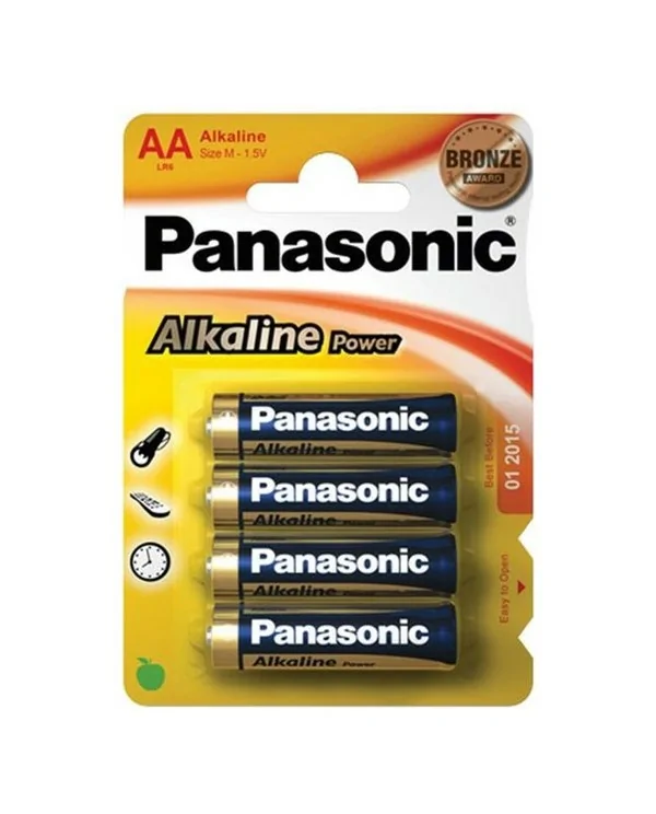 PILAS X4 ALKALINA PANASONIC AA LR06