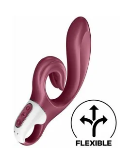 SATISFYER LOVE ME CONEJITO VIBRADOR FLEXIBLE - ROJO