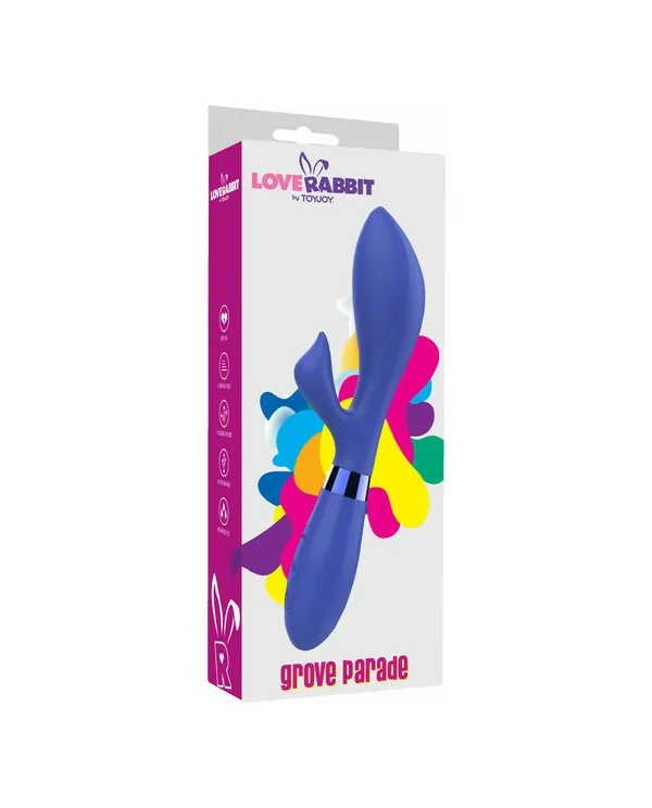 TOYJOY GROVE PARADE VIBRAADOR DOBLE ESTIMULACIoN AZUL