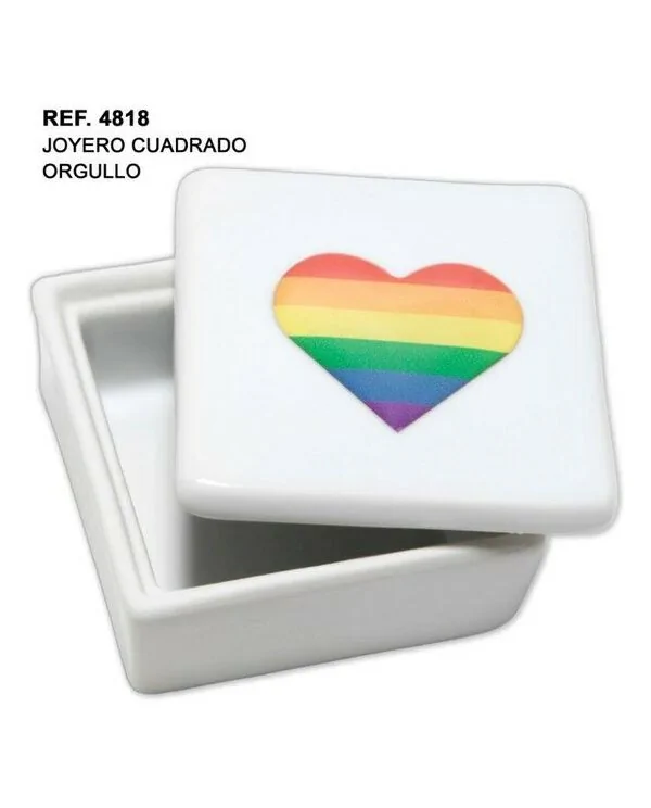 JOYERO CUADRADO CON CORAZON LGBT