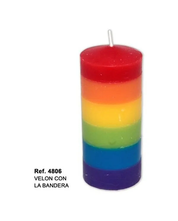 VELON GRANDE CON LA BANDERA LGBT