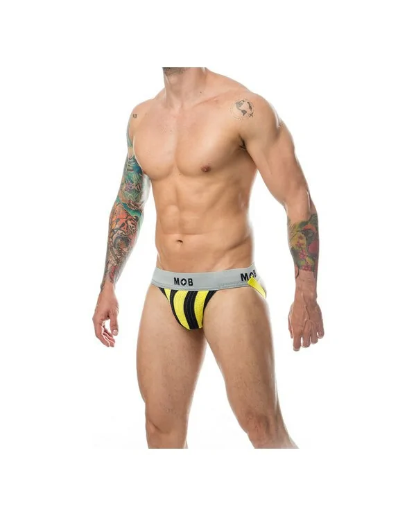 MOB STRIPE CLASSIC JOCK TANGA AMARILLO