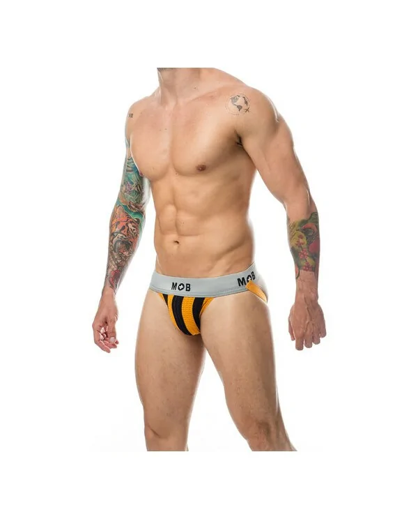 MOB STRIPE CLASSIC JOCK TANGA NARANJA