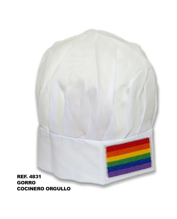 GORRO COCINERO CON BANDERA LGBT