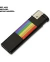 MECHERO ELECTRICO NEGRO CON BANDERA LGBT