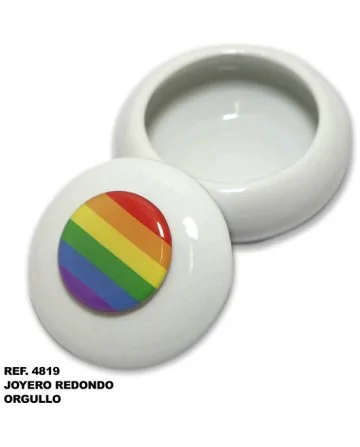 JOYERO REDONDO CON BANDERA LGBT