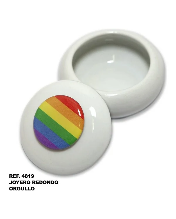 JOYERO REDONDO CON BANDERA LGBT