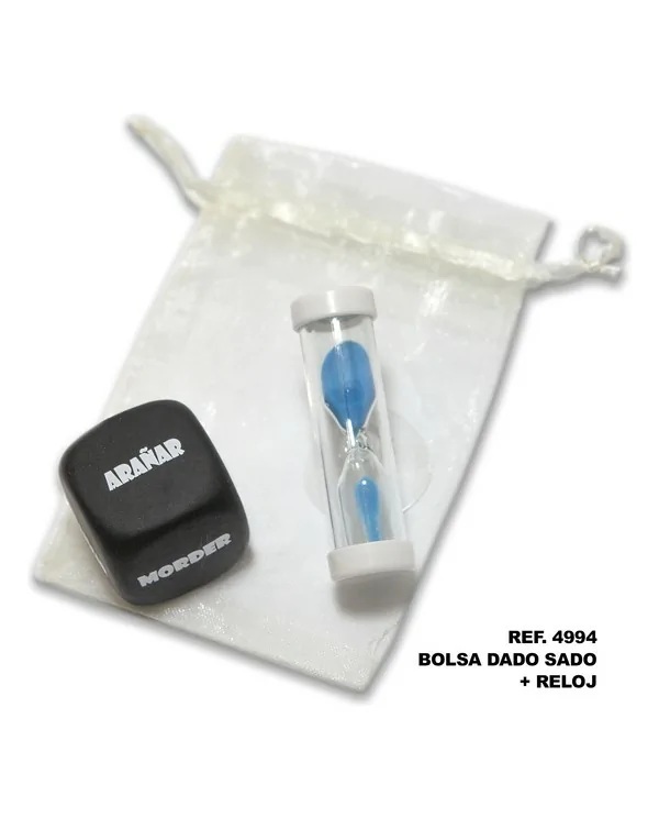 BOLSA DE DADO SADO DE 3 MM X 3 MM RELOJ DE ARENA