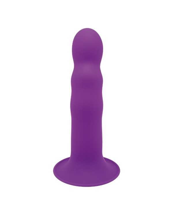 SOLID LOVE PREMIUM RIBBED DILDO 18CM MORADO