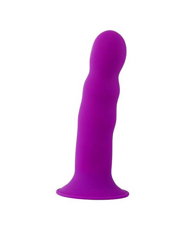 SOLID LOVE PREMIUM RIBBED DILDO 18CM MORADO