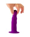 SOLID LOVE PREMIUM RIBBED DILDO 18CM MORADO