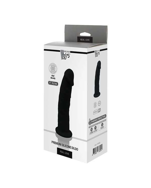 REAL LOVE DILDO PENE REALiSTICO 16CM NEGRO