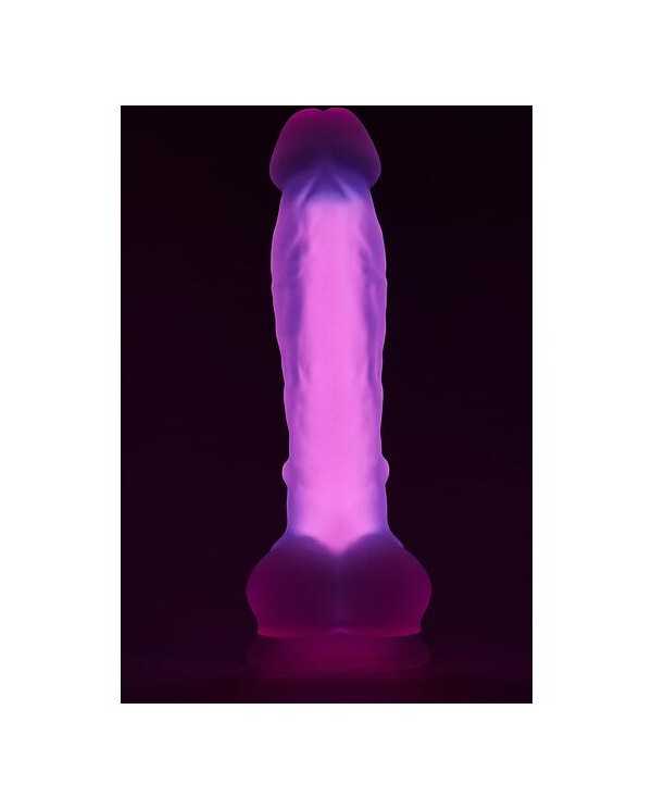 RADIANT PENE GRANDE SILICONA BRILLANTE ROSA