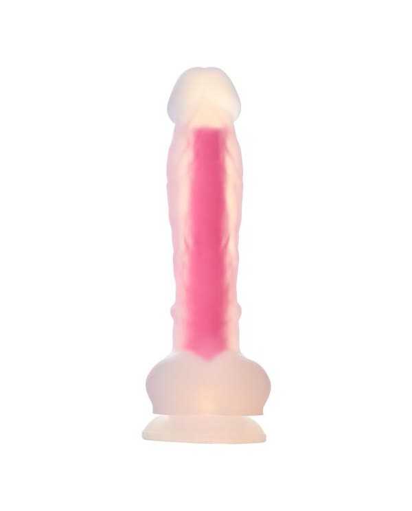 RADIANT PENE GRANDE SILICONA BRILLANTE ROSA