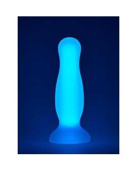 RADIANT SOFT - PLUG BRILLANTE DE SILICONA AZUL