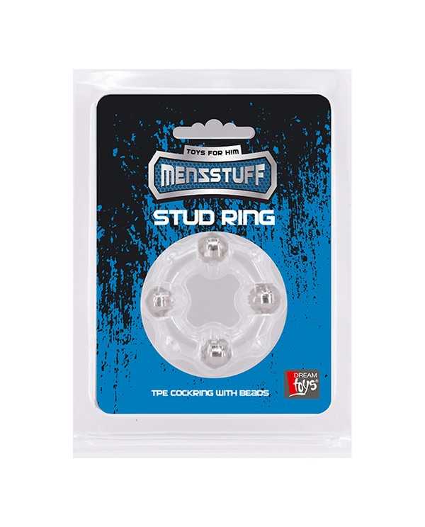 MENZSTUFF STUD RING CLEAR