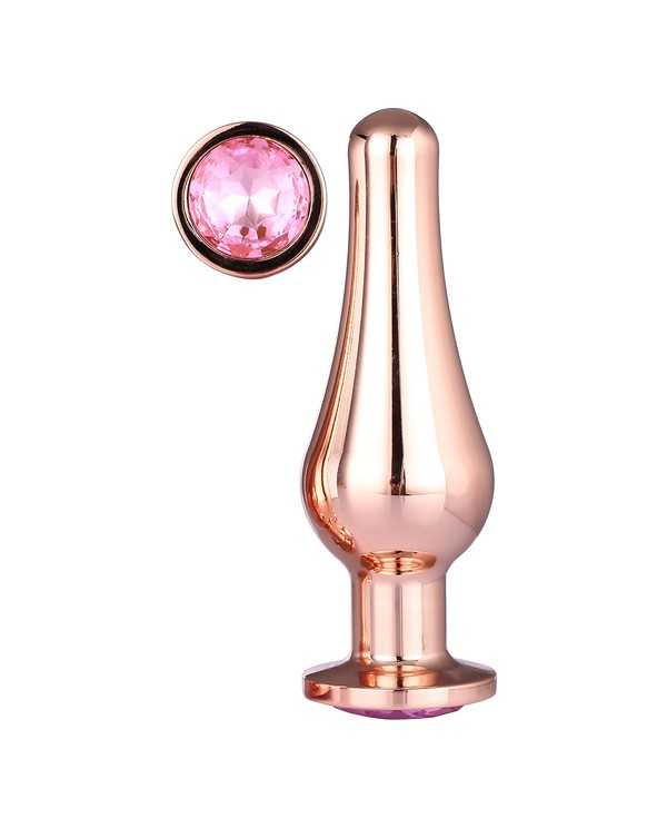 GLEAMING LOVE ROSE GOLD PLEASURE PLUG L