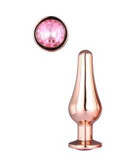 GLEAMING LOVE ROSE GOLD PLEASURE PLUG S