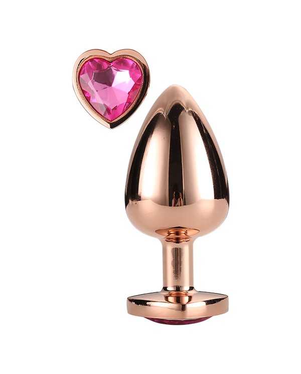 GLEAMING LOVE ROSE GOLD PLUG LARGE