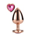 GLEAMING LOVE ROSE GOLD PLUG LARGE