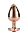 GLEAMING LOVE ROSE GOLD PLUG LARGE