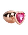 GLEAMING LOVE ROSE GOLD PLUG LARGE