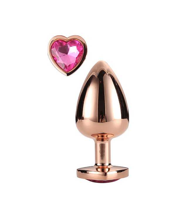 GLEAMING LOVE ROSE GOLD PLUG MEDIUM