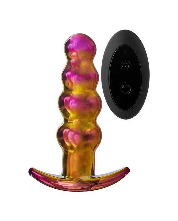 GLAMOUR GLASS REMOTE VIBE BEADED PLUG