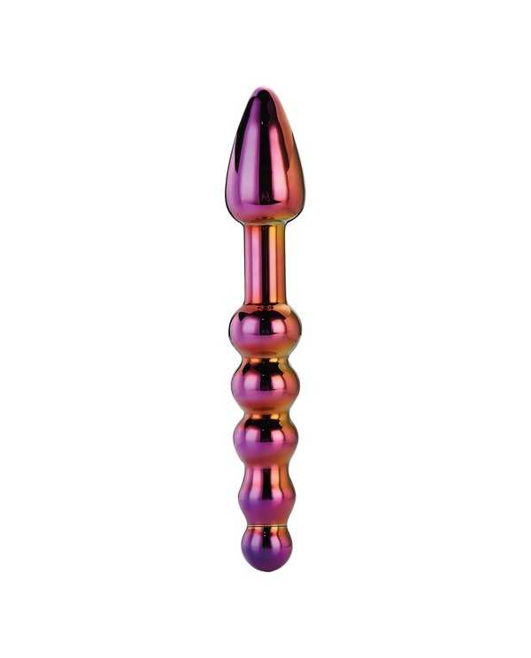 GLAMOUR GLASS RIDGED ANAL DILDO