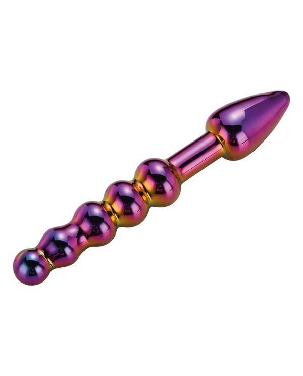 GLAMOUR GLASS RIDGED ANAL DILDO