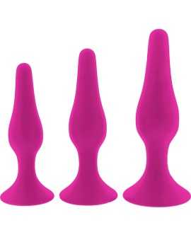 FLIRTS CURVED ANAL TRAINING KIT PINK