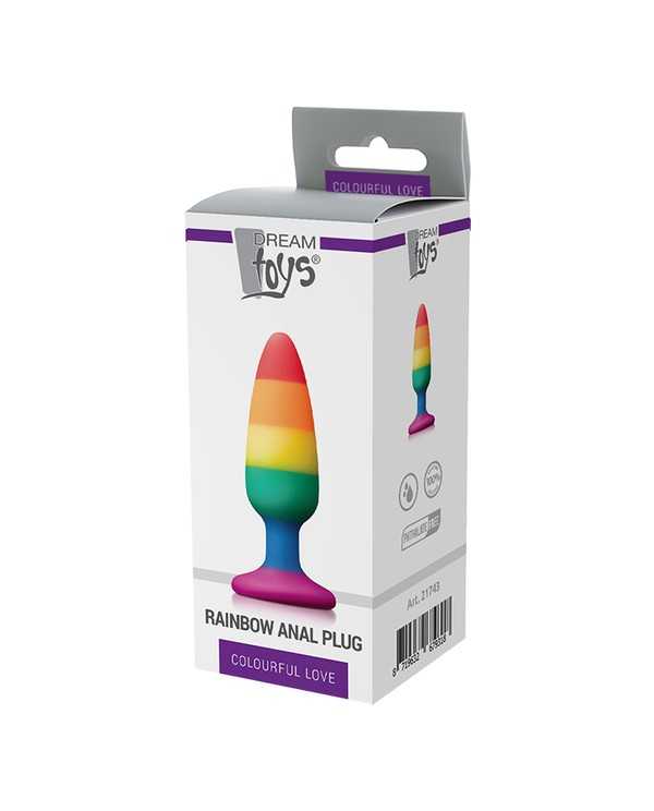 COLOURFUL LOVE RAINBOW ANAL PLUG MEDIUM