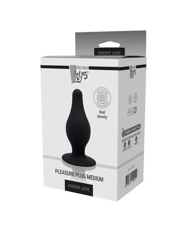 CHEEKY LOVE DUAL DENSITY PLEASURE PLUG M BLACK