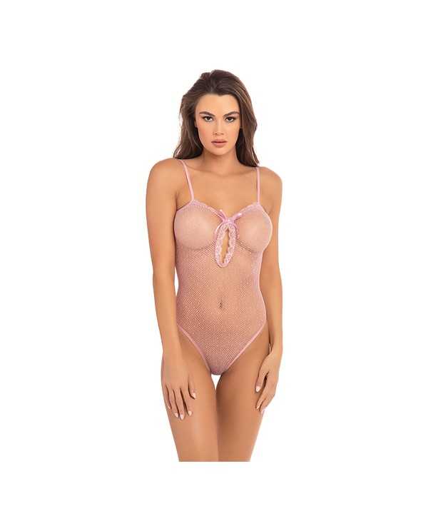 UNDONE SEE THROUGH BODY SEMITRANSPARENTE ROSA