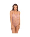 UNDONE SEE THROUGH BODY SEMITRANSPARENTE ROSA