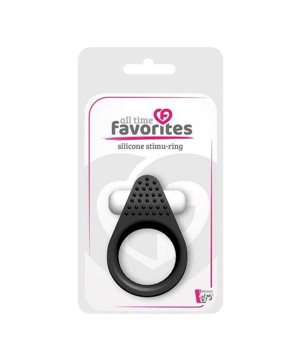 ALL TIME FAVORITES STIMU RING SILICONA NEGRO