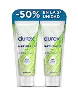 DUREX NATURALS GEL DUPLO LUBRICANTE ÍNTIMO PURE 100% NATURAL 2X100ML