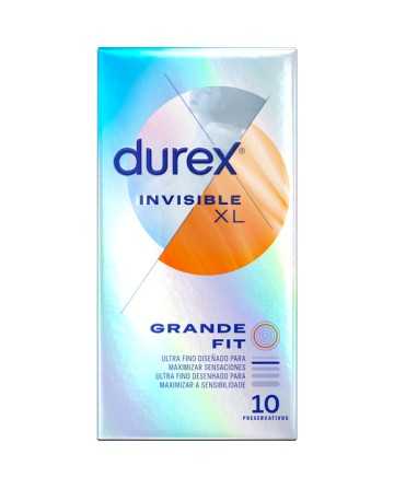 DUREX PRESERVATIVOS INVISIBLE ULTRA FINO 10UDS TALLA XL