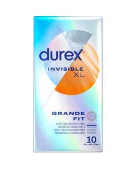 DUREX PRESERVATIVOS INVISIBLE ULTRA FINO 10UDS TALLA XL