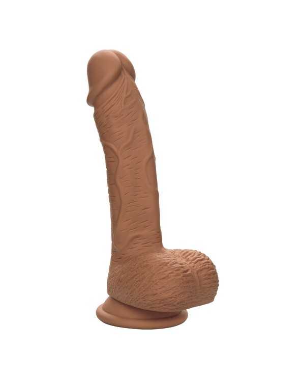 PENE DE SILICONA DE DOBLE DENSIDAD 215CM MARRON