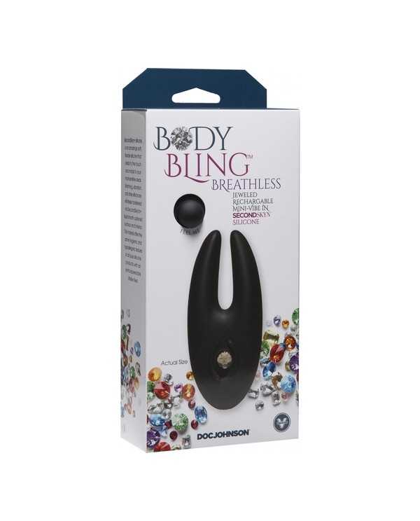 BODY BLING VIBRADOR PUNTO G CON JOYAS NEGRO