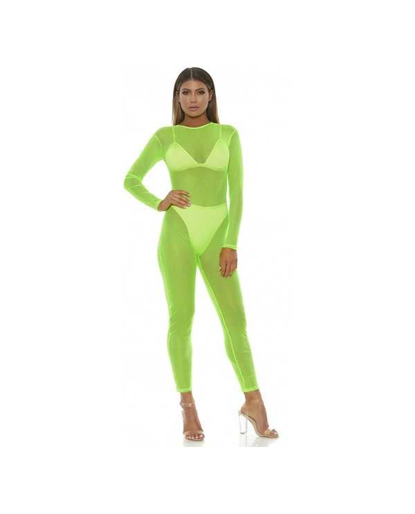 BODY DE MALLA MICRO NET MOCK NET VERDE