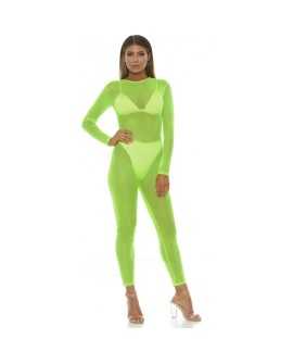 BODY DE MALLA MICRO NET MOCK NET - VERDE