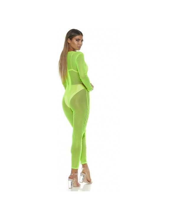 BODY DE MALLA MICRO NET MOCK NET VERDE