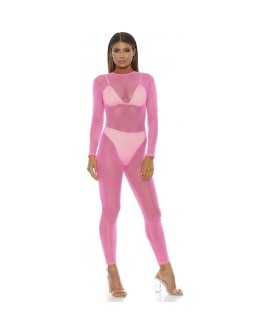 BODY DE MALLA MICRO NET MOCK NET - ROSA