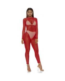 BODY DE MALLA MICRO NET MOCK NET - ROJO