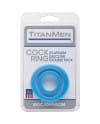 TITANMEN ANILLOS SILICONA PACK DOBLE AZUL