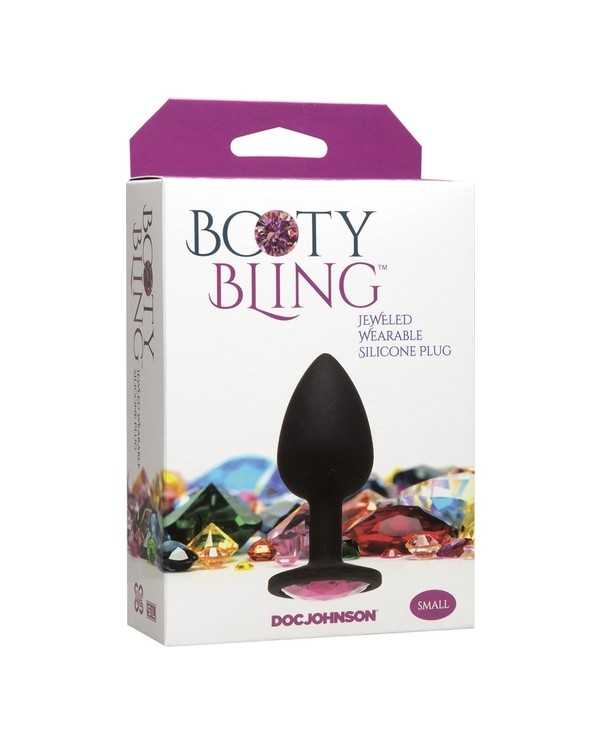 BOOTY BLING PEQUENO ROSA PLUG DE SILICONA